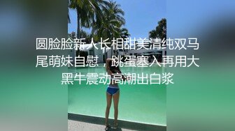 圆脸脸新人长相甜美清纯双马尾萌妹自慰，跳蛋塞入再用大黑牛震动高潮出白浆