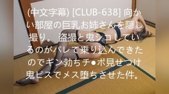 (中文字幕) [CLUB-638] 向かい部屋の巨乳お姉さんを隠し撮り。 盗撮と鬼シコしているのがバレて乗り込んできたのでギン勃ちチ●ポ見せつけ鬼ピスでメス堕ちさせた件。